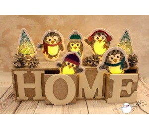 ITH - LED Teelichthülle Pingu Party